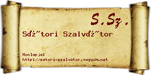 Sátori Szalvátor névjegykártya